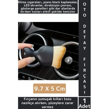 Ergonomik Ev Oto Klima Direksiyon Panel İç Bakım Koruma Yumuşak Kıllı Araba Detay Temizlik Fırçası