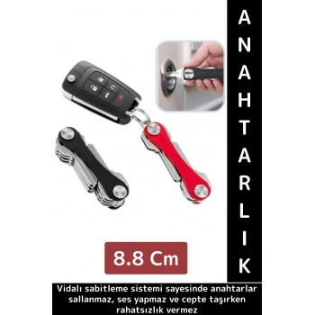 Kompakt Ses Çıkarmaz Karışıklık Önleyen USB Bıçak Şişe Açacağı Pratik Akıllı Anahtarlık Düzenleyici