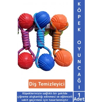 Evcil Hayvan Ağız Diş Sağlığı Kaşıma Çiğneme Temizleme Eğlenceli Vakit Kauçuk Top Köpek Oyuncağı