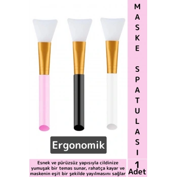 Ergonomik Cilt Maskesi Temizleme Sürme Esnek Pürüzsüz Kullanım Cilt Bakımı Maske Sürme Spatulası