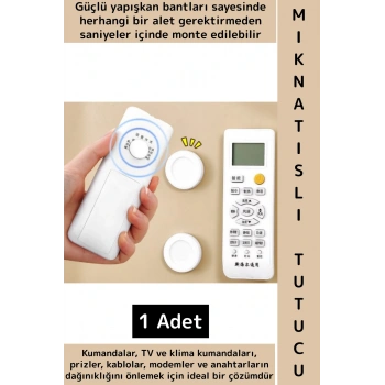 Kendinden Güçlü Yapışkanlı Ev Ofis Kumanda Telefon Model Küçük Eşya Çok Amaçlı Mıknatıslı Tutucu