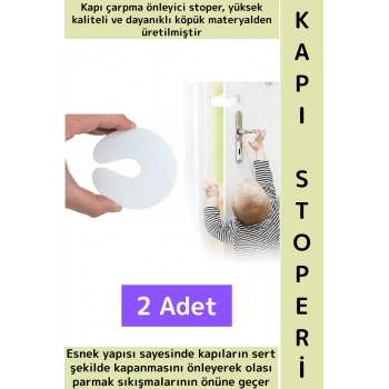 Dayanıklı Esnek Ev Çocuk Odası Çekmece Dolap Çarpma Darbe Gürültü Önleyici Köpük Kapı Stoperi 2 Adet