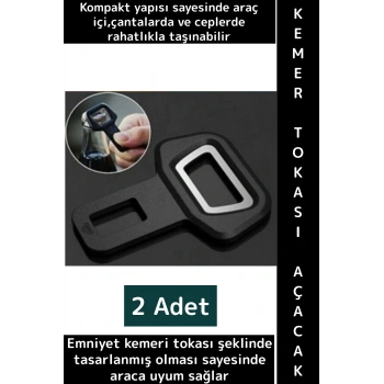 Premium Kompakt Çanta Cep Boy Araç İçi İşlevsel Çok Şık Pratik Kemer Tokası Tasarımlı Açacak 2 Adet