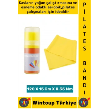 Uzun Ömürlü Fitness Aerobik Esneme Elastik Esnek Orta Sertlik Direnç Özel Kutulu Pilates Bandı