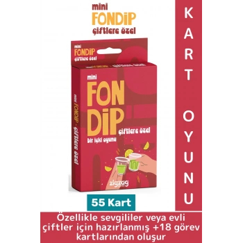 Eğlenceli Yılbaşı Parti Sevgili Grup Arkadaş Ortamı İçki Kart Oyun Fondip Mini-Çiftlere Özel 55 Kart
