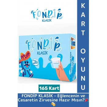 Eğlenceli Arkadaş Grup Ortamı Sevgili Çift Cesaret İçki Shot Oyunu Fondip Klasik-165 Kart