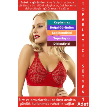 Özel Üretim Meme Dikleştirici Şekillendirici Esnek Konforlu Şık Dantelli Göğüs Toparlayıcı Sütyen