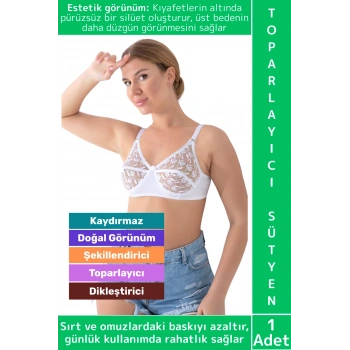 Özel Üretim Meme Dikleştirici Şekillendirici Esnek Konforlu Şık Dantelli Göğüs Toparlayıcı Sütyen