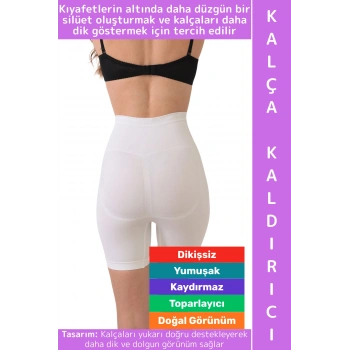 İz İç Göstermez Popo Bel Göbek Toparlayıcı Yumuşak Konforlu Kadın Dikişsiz Kalça Kaldırıcı Korse