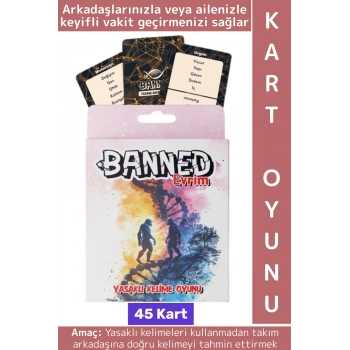Eğitici Analitik Düşünme Arkadaş Eğlence Bilim Tema Tahmin Yasaklı Kelime Oyunu-Banned Evrim 45 Kart