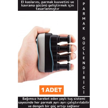 Kompakt Rehabilitasyon Müzisyen Gitar Bas Piyano Parmak El Bilek Güçlendirici Yaylı Egzersiz Aleti