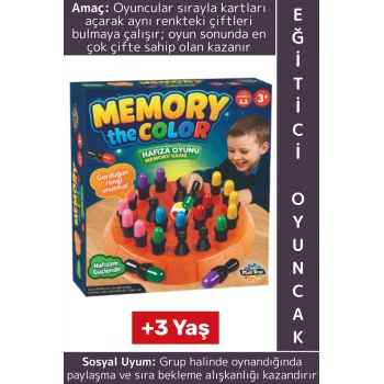 Eğitici Çocuk Dikkat Odaklanma El Göz Koordinasyonu Renk Öğrenimi Sosyalleşme Eğlenceli Hafıza Oyunu