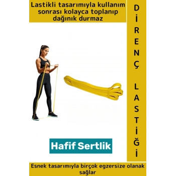 Premium Fitness Squat Pilates Jimnastik Spor Aerobik Egzersiz Hafif Orta Sertlik Direnç Lastiği