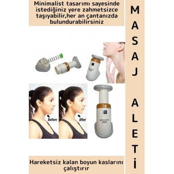 Çanta Boy Çene Altı Sıkılaştırma Eritme Estetik Görünüm Zahmetsiz Pratik Gıdı Giderici Masaj Aleti