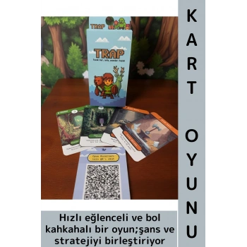 Yeni Sezon Eğlenceli Arkadaş Ortamı Aile Şans Komedi Strateji Beceri Geliştiren Kart Oyunu-Trap