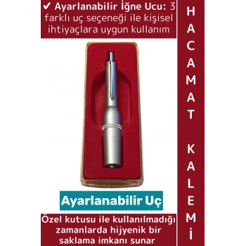 Profesyonel Klinik Geleneksel Terapi Ayarlanabilir 3 Uçlu Özel Hijyenik Kutulu Hacamat Kalemi