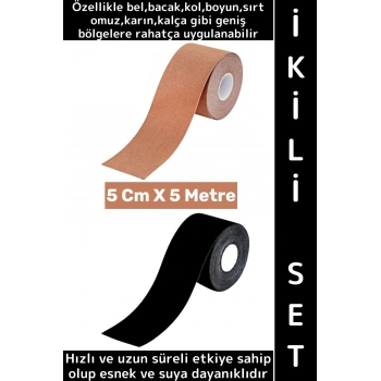 #AğrıBandı Hızlı Uzun Süre Etkili Kas Bel Bacak Kol Boyun Sırt Omuz Karın Kalça Isı Bandı İkili Set