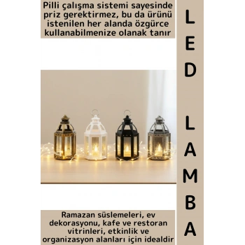 #LedIşık Ramazan Masa Süsleme Hediyelik Dekoratif Osmanlı İslami Altıgen Açık Kubbe Pilli LED Lamba
