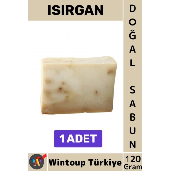 #KatıSabun %100 Doğal Bitkisel El Yüz Saç Vücut Cilt İçin Organik Isırgan Sabunu 120 Gram