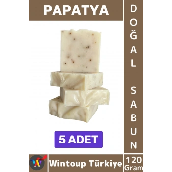 #KatıSabun %100 Doğal Bitkisel El Yüz Saç Vücut Cilt İçin Organik Papatya Sabunu 120 Gram 5 Adet
