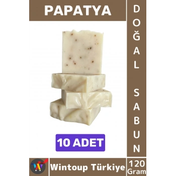 #KatıSabun %100 Doğal Bitkisel El Yüz Saç Vücut Cilt İçin Organik Papatya Sabunu 120 Gram 10 Adet