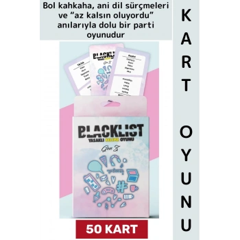 #KartOyunu Eğlenceli Keyifli Vakit Kız Erkek Genç Nesil Arkadaş Yetişkin 50 Kartlı Oyun-Gen Z