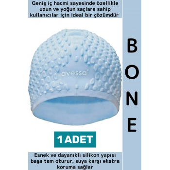 #Bone Su Sızdırmaz Esnek Yumuşak Silikon Havuz Deniz Yüzme Kulağa Su Geçirmez Büyük Beden Saç Bonesi