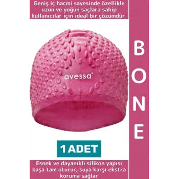 #Bone Su Sızdırmaz Esnek Yumuşak Silikon Havuz Deniz Yüzme Kulağa Su Geçirmez Büyük Beden Saç Bonesi