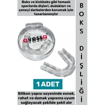 #BoksDişliği Kolay Şekil Alır Diş Dudak Çene Darbe Koruma Esnek Silikon Şeffaf Kickboks Boks Dişliği