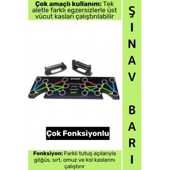 #ŞınavBarı Kaymaz Çok Fonksiyonlu Omuz Sırt Kol Kas Gelişimi Dayanıklılık Pratik Ev Tipi Şınav Barı