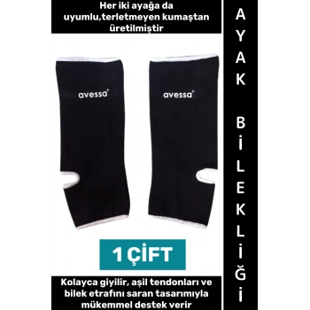 #AyakBilekliği Her İki Ayak İle Uyumlu Sakatlık Önleyici Esnek Kumaş Sporcu Ayak Bilekliği L Beden