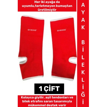 #AyakBilekliği Her İki Ayak İle Uyumlu Sakatlık Önleyici Esnek Kumaş Sporcu Ayak Bilekliği M Beden