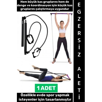 #EgzersizAleti Dayanıklı Evde Pratik Kullanım Kuvvet Denge Koordinasyon Antrenmanı Spor Fitness Barı