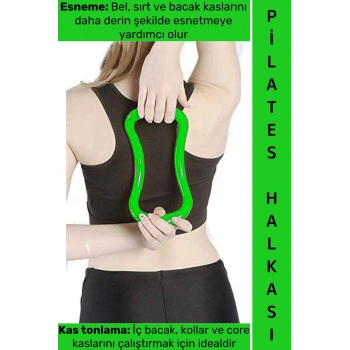 #YogaRing Ergonomik Bel Sırt Kol İç Bacak Kas Desteği Gevşetme Esneme Masaj Yoga Pilates Halkası