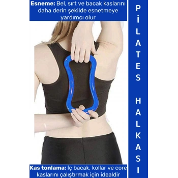 #YogaRing Ergonomik Bel Sırt Kol İç Bacak Kas Desteği Gevşetme Esneme Masaj Yoga Pilates Halkası