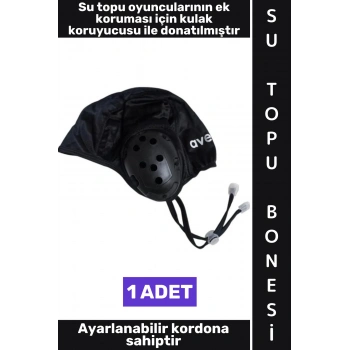 #SuTopuBone Klora Dayanıklı Çok Şık Kadın Erkek Ayarlanabilir Kordonlu Kulak Korumalı Su Topu Bonesi