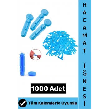 #Hacamatİğnesi Tüm Kalemlerle Uyumlu Şeker Parmak Delme Klinik Tipi Hacamat Kalemi İğnesi 1000 Adet