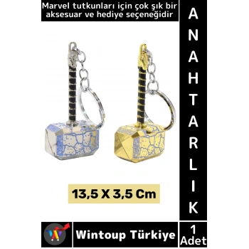 #Anahtarlık Dekoratif Koleksiyon Hediyelik Aksesuar Çok Şık Marvel Figürü Thor Çekici Anahtarlık