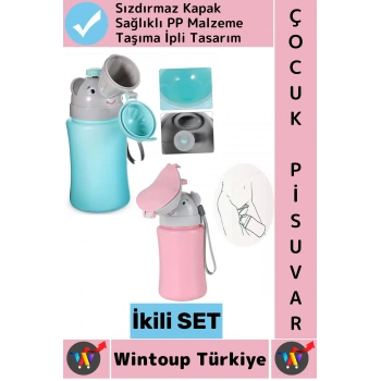 #ÇocukPisuvar Sızdırmaz Sağlıklı Malzeme Çocuk Tuvalet Eğitimi Lazımlık Kız Erkek Pisuvar İkili SET