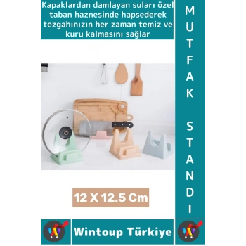 #MutfakStandı Özel Su Tutucu Hazneli Tabak Tencere Kapağı Kesme Tahtası Tutucu Pratik Mutfak Standı