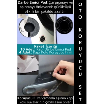 #OtoBakım Otomobil Kapı Darbe Çizilme Aşınma Gürültü Önleyen Araç Bakım Özel Oto Koruyucu Bakım Seti