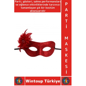 #PartiMaskesi Kostüm Davet Yılbaşı Cosplay Eğlenceli Balo Çok Şık Estetik Simli Tüylü Parti Maskesi