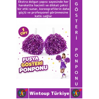 #Ponpon Hafif Esnek Okul Yıl Sonu Gösteri Etkinlik Tören Spor Dans Şık Ekstra Dolgun Ponpon 1 Çift