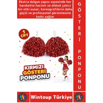 #Ponpon Hafif Esnek Okul Yıl Sonu Gösteri Etkinlik Tören Spor Dans Şık Ekstra Dolgun Ponpon 1 Çift