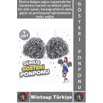 #Ponpon Hafif Esnek Okul Yıl Sonu Gösteri Etkinlik Tören Spor Dans Şık Ekstra Dolgun Ponpon 1 Çift