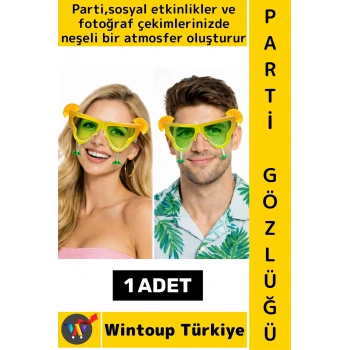 #PartiGözlüğü Unisex Eğlenceli Doğum Günü Balo Fotoğraf Çekimi Plaj Canlı Renk Çok Şık Parti Gözlüğü