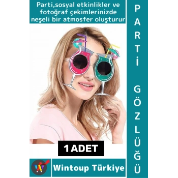 #PartiGözlüğü Unisex Eğlenceli Doğum Günü Balo Fotoğraf Çekimi Plaj Canlı Renk Çok Şık Parti Gözlüğü