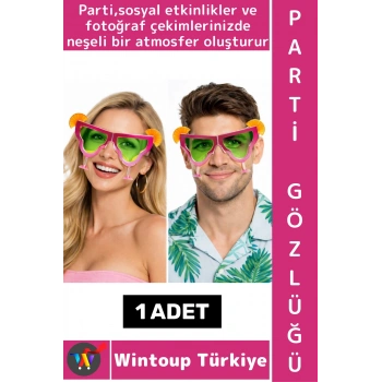 #PartiGözlüğü Unisex Eğlenceli Doğum Günü Balo Fotoğraf Çekimi Plaj Canlı Renk Çok Şık Parti Gözlüğü