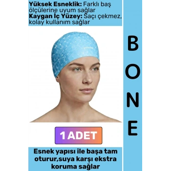 #Bone Konforlu Esnek Yumuşak Havuz Deniz Yüzme Kaygan İç Yüzey Çok Şık Kulağa Su Geçirmez Saç Bonesi