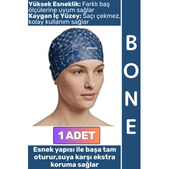 #Bone Konforlu Esnek Yumuşak Havuz Deniz Yüzme Kaygan İç Yüzey Çok Şık Kulağa Su Geçirmez Saç Bonesi